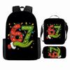 Luxury Popular Cool Novelty 67 six seven 3D Print 3pcs/Set pupil School Bags Laptop Daypack Backpack Lunch bag Pencil Case