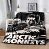 Arctic Monkey Band Flannel Blanket Soft All-Season Throw, Design for Camping, Car Travel, Hiking Sofa, Bed, Office Perfect Gift for Parties