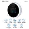 Gas Leak Detector WiFi Home Gas Alarm USB Powered Tuya APP Monitor Temperature Alarm Clock Display