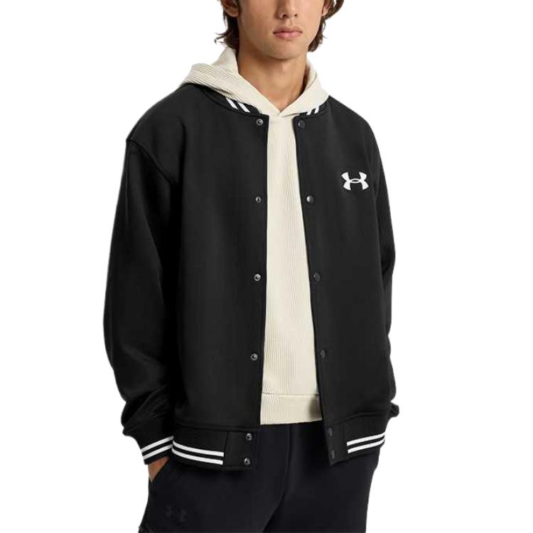 Under Armour Вязаные бомберы SS25, унисекс, черные, артикул 1389368-001