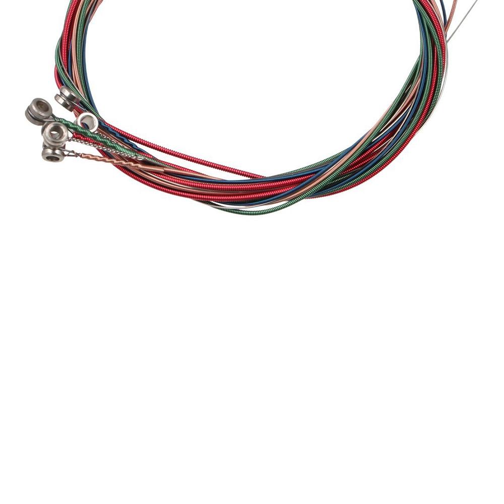 6 Strings Acoustic Guitar Strings Brass Folk Guitar Strings Durable Guitar Steel Strings Guitarist