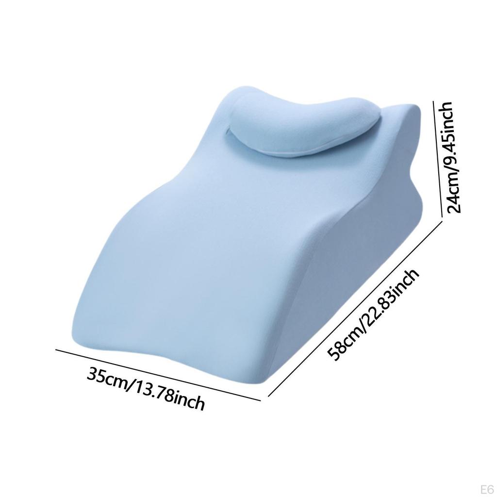 Bed Wedge Cushion with Small Support for Reading And Lounging