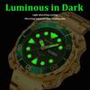 Модные мужские часы Роскошные водонепроницаемые часы для мужчин Кварцевые часы с датой Светящиеся часы+Коробка