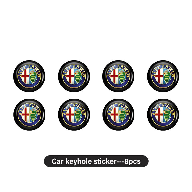 2026 Hot Alfa Romeo For Alfa Romeo 15mm Car Remote Key Stickers Car Door Badge Emblem Car Accessories 159 Giulietta 156 147 Giul