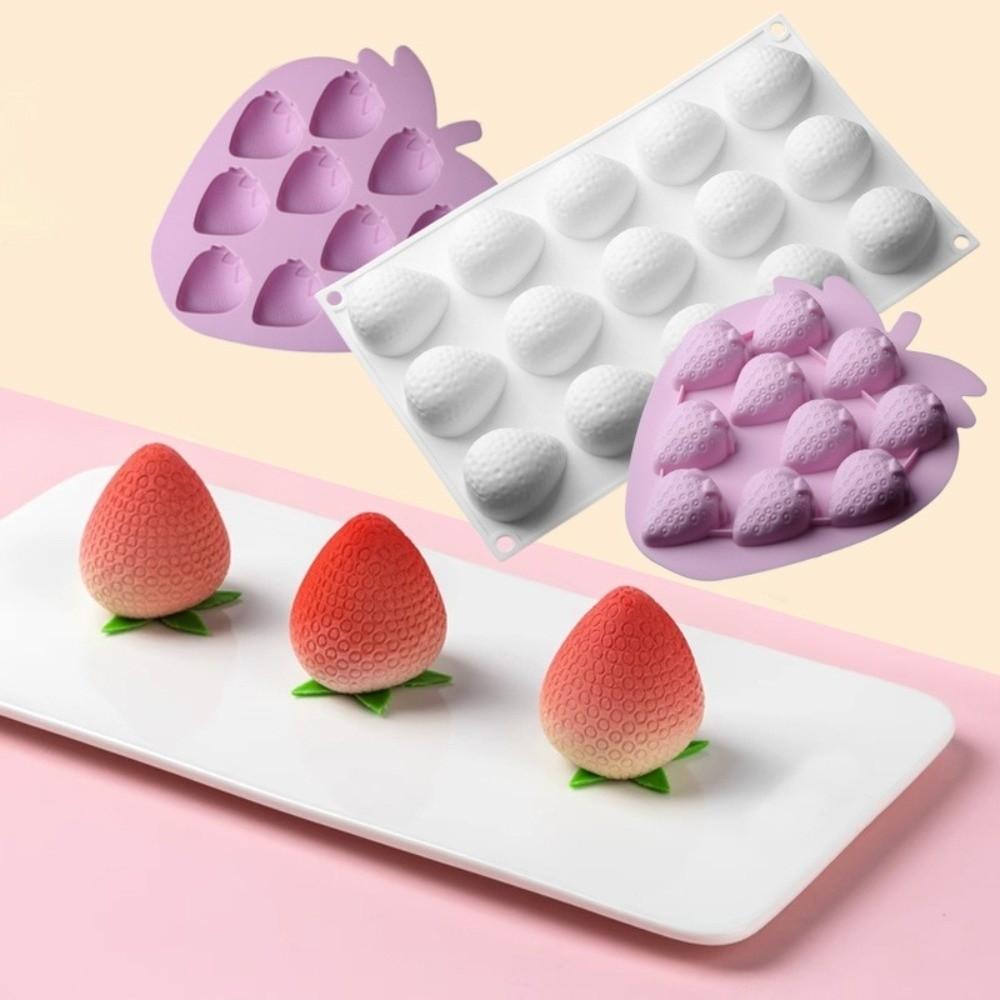 Silicone Strawberry Mold 3D Cake Mold Baking Molds Silicone Mousse Mold  Cake Decorating
