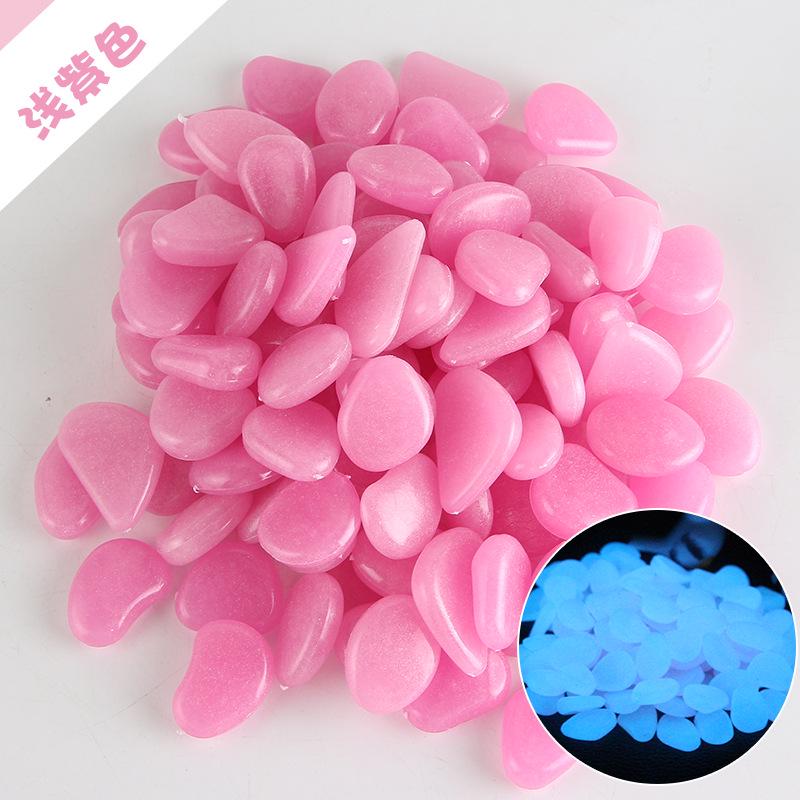 Luminous Garden Fish Tank Pebbles: Fluorescent Artificial Stone