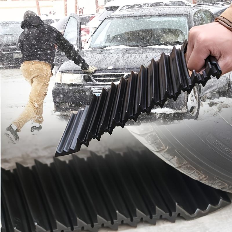 Portable Car Wheel Snow Traction Pads - Non-Slip, Easy Assembly, Traction Board