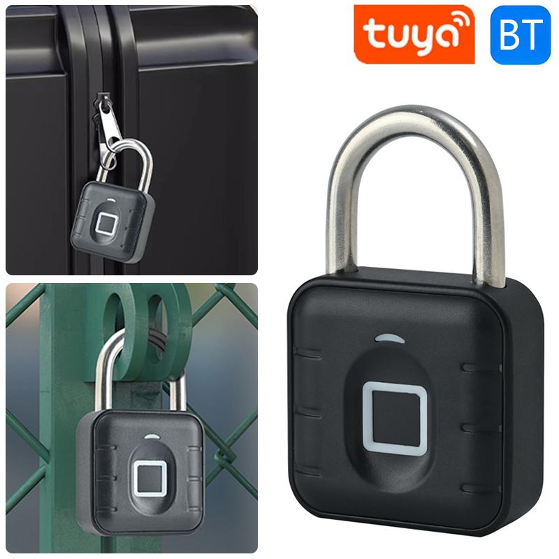Intelligent Fingerprint Lock Portable Keyless Fingerprint Padlock Waterproof USB Rechargeable for Door Suitcase Backpack Locks