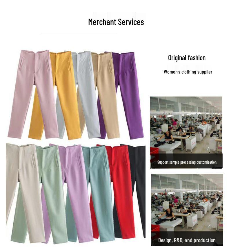 Женские формальные брюки прямого кроя с драпировкой, облегающие фигуру