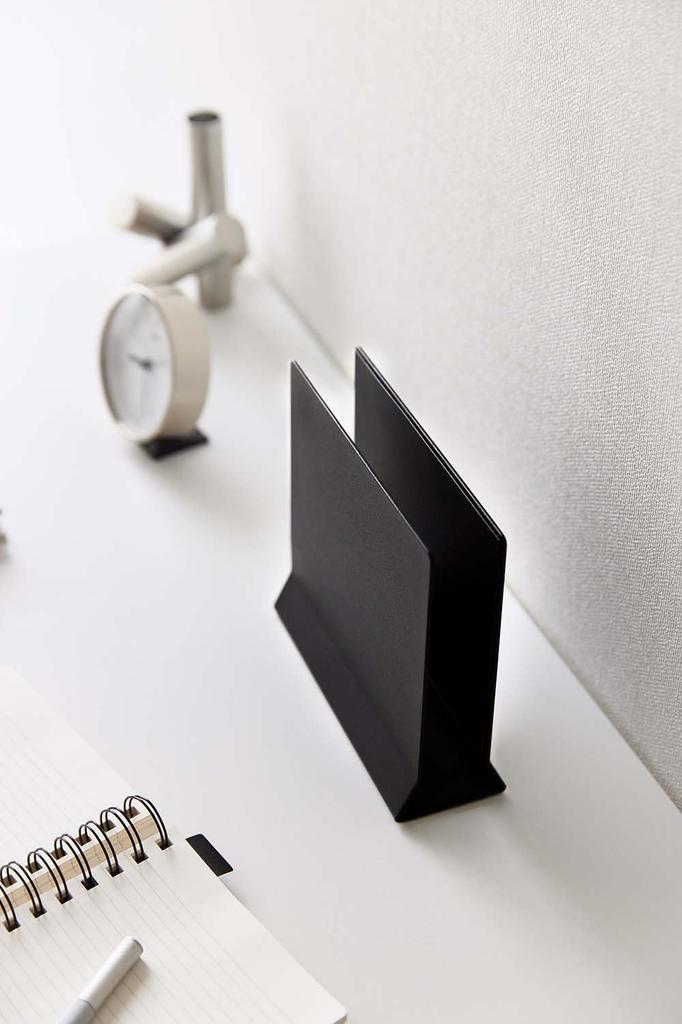 Yamazaki Slim Laptop W16 X X Tower Laptop Vertical Product 4499 Stand, Black, Approx. D5.7 H15.2cm, Storage, Positioning, Space-Saving, Number