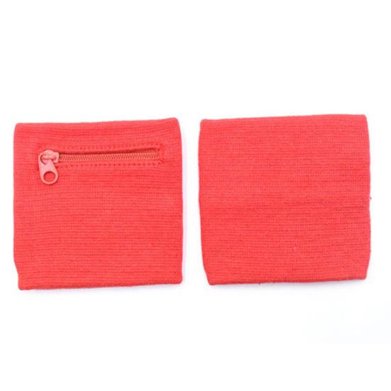 3 шт. спортивный браслет с карманом на молнии, очень широкий эластичный ремешок для защиты запястья, дышащий и поглощающий пот фитнес-кошелек на запястье для бега