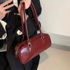 Retro Commuter Shoulder Bag Women's  New High Quality Soft Leather Underarm Bags Elegant Red Bride Bag Wedding Handbags