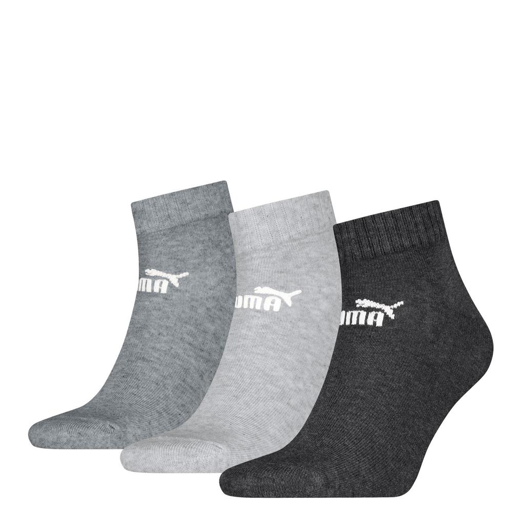 Puma Elements Plain Quarter Socks 3-Pack 94710810 Size 35-38