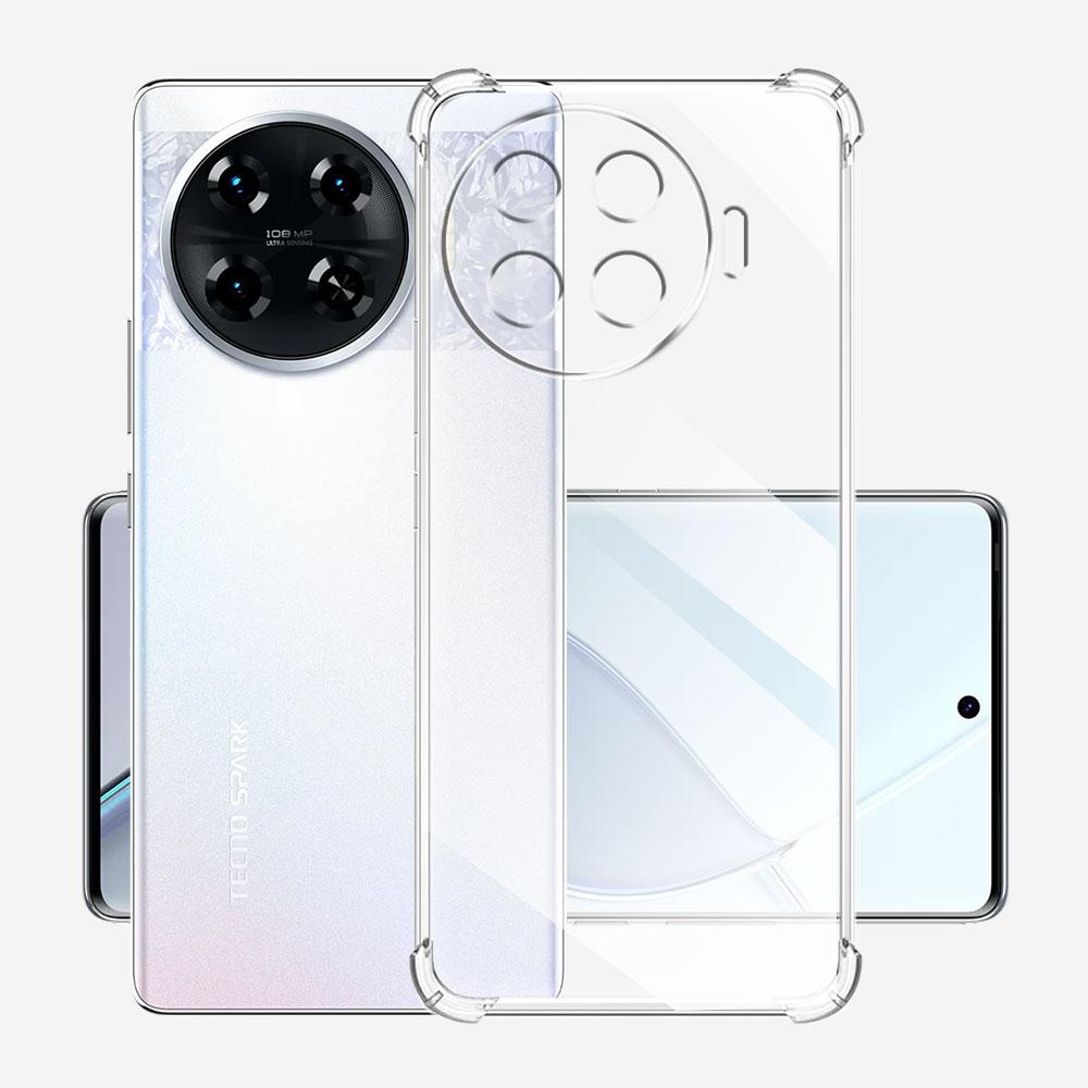 Для Tecno Spark 20 Pro Plus чехол прозрачный ударопрочный силиконовый мягкий чехол TPU для Tecno Spark 20 Pro+ KJ7 Coque на Spark20Pro Funda