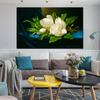 Martin Johnson Heade Giant Magnolias On a Blue Velvet Cloth Posters Print On Canvas Wall Art Decorative Pictures for Living Room