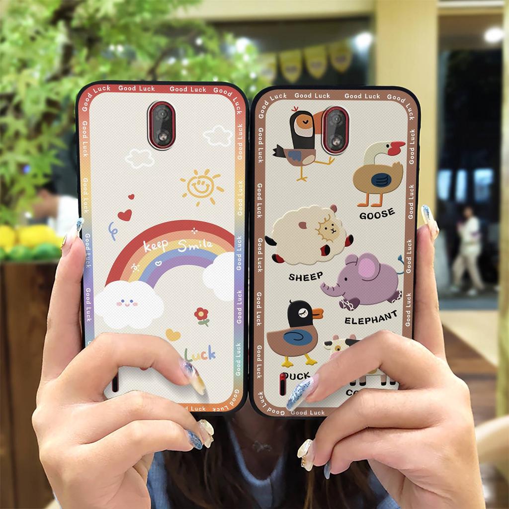 Soft Case Dirt-resistant Phone Case For Nokia C1 Durable Silicone Cartoon TPU Back Cover Waterproof Anti-knock Cover