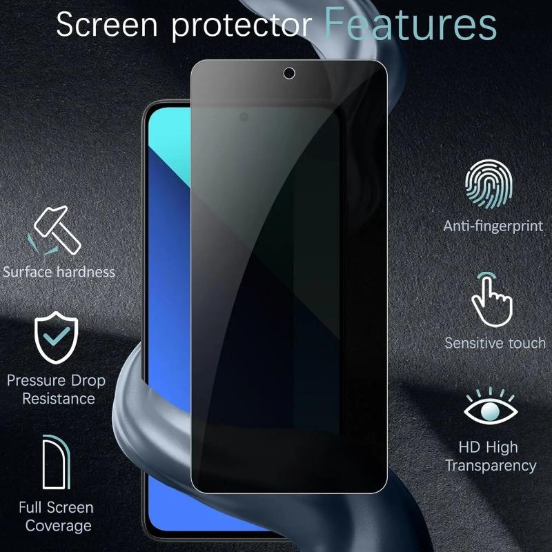Для Xiaomi Redmi 12 Privacy membrane Anti Spy Screen Protector Privacy Glass Film