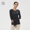 Женская бесшовная футболка с длинным рукавом из шерсти KOLON SPORT