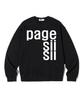PAGESIISII Sisi Толстовка с принтом логотипа Черная