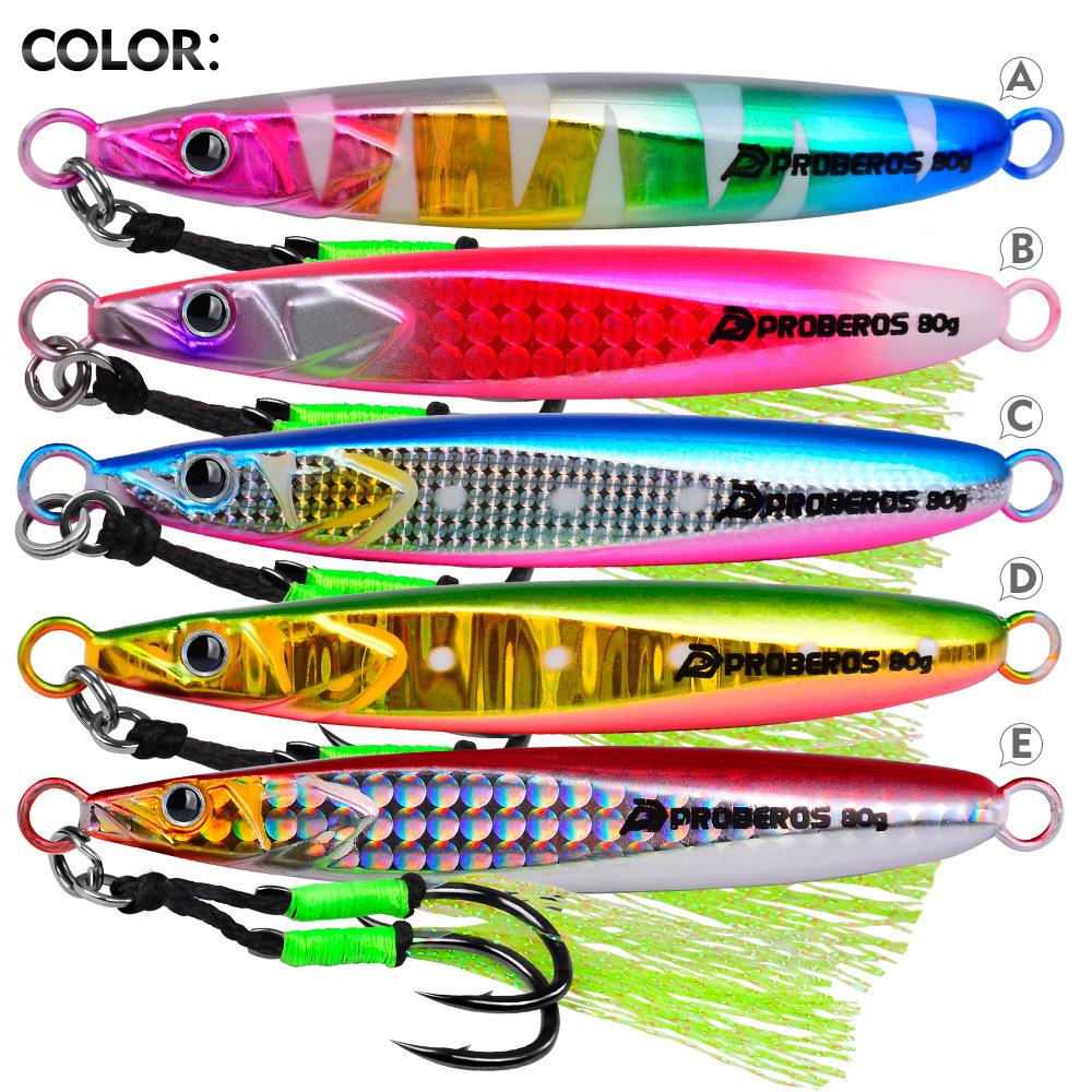 Luminous Long-Casting Deep-Sea Fishing Lure with Double Hooks for Mackerel and Other Giant Fish