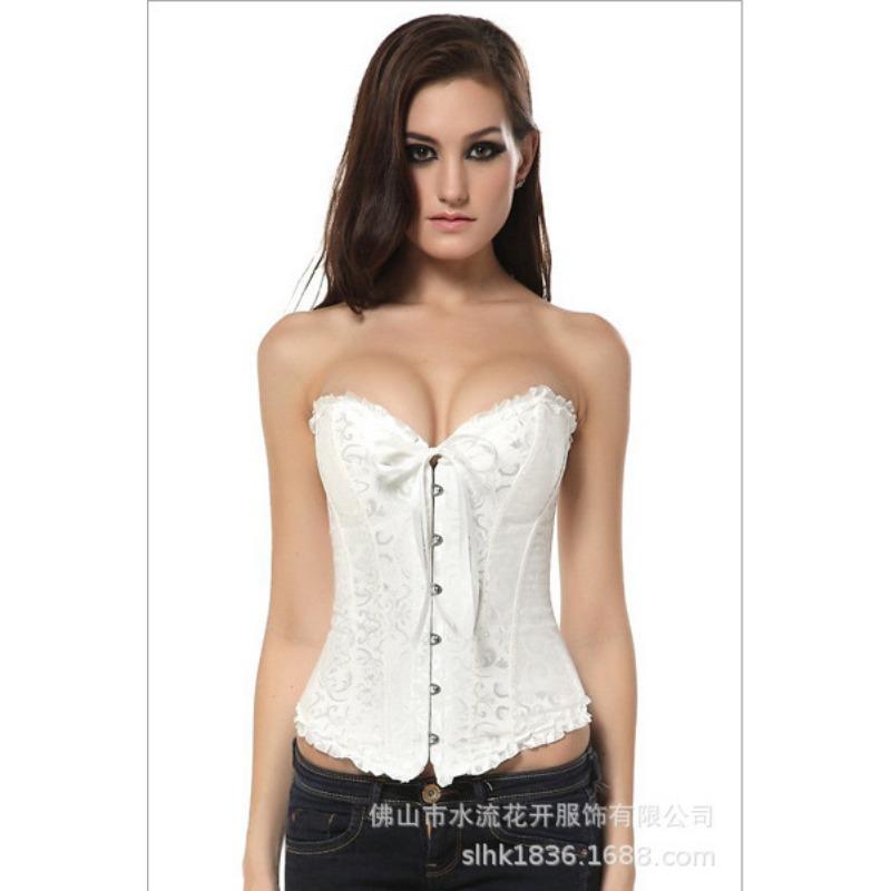 Women S Lace Corset Bustier Waist Trainer Body Shaper