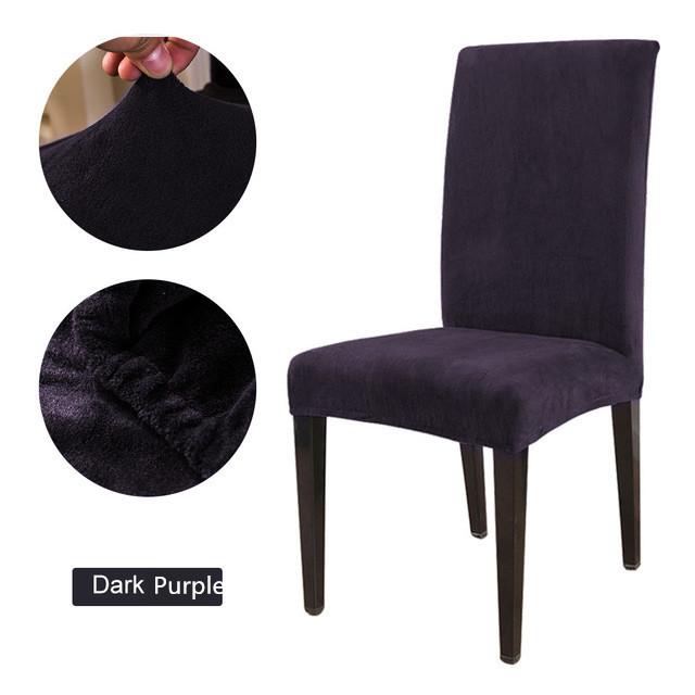 Фланелевой эластичный антигрязный чехол на стул в скандинавском стиле из спандекса для отеля, домашней вечеринки, свадебного банкета