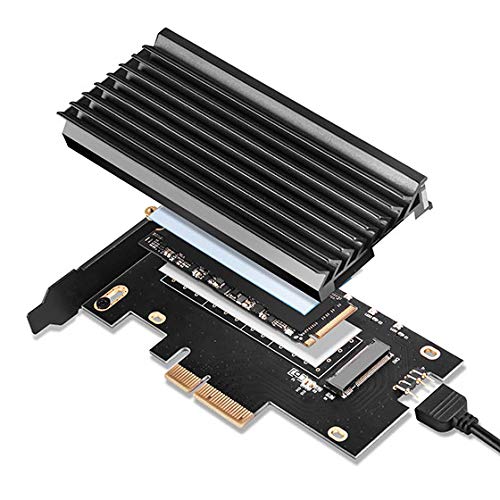 Silverstone Подсветка M.2 NVMe SSD Карта расширения PCIe x4 с поддержкой адресуемой RGB (SST-ECM24-ARGB)