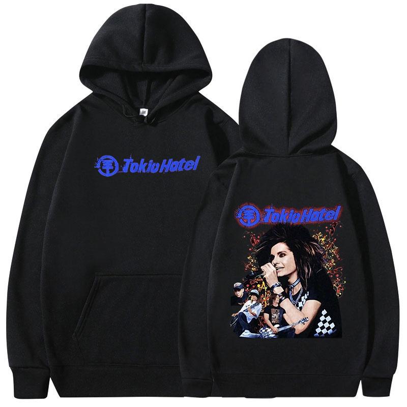 Немецкая рок-группа Tokio Hotel Худи для тура 2025 Мужские Женские Модные Худи в стиле Хип-Хоп Повседневные Свободные Лонгсливы