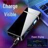 Rechargeable Windproof Flip Lighter – High-Power Black Technology for Men