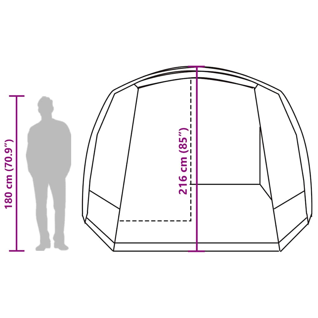 2 Person Camping Tent Blue Waterproof