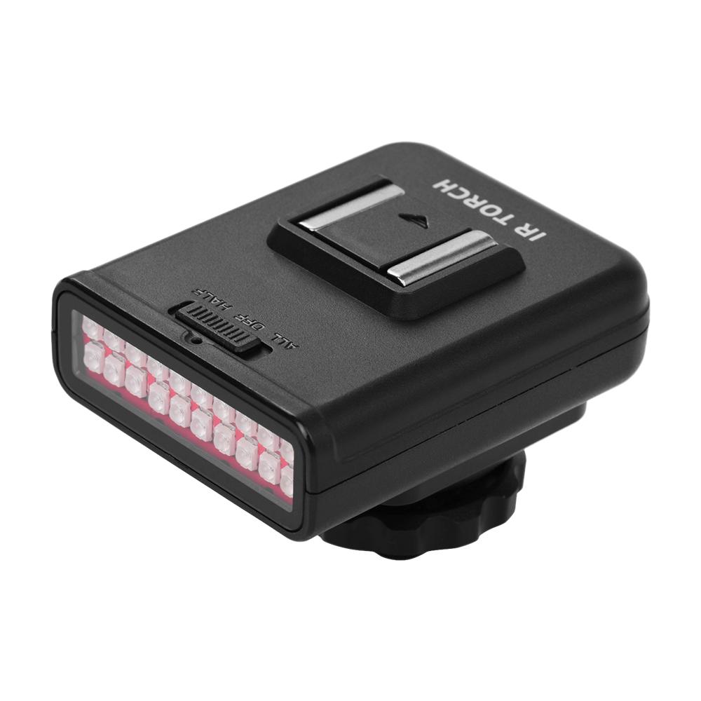 ORDRO LN-3 Studio IR LED Light USB Перезаряжаемый инфракрасный инфракрасный осветитель ночного видения для зеркальной фотокамеры