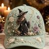 D print Halloween baseball cap women's spring and summer sunshade sun protection cap American style versatile fashion hat sun protection