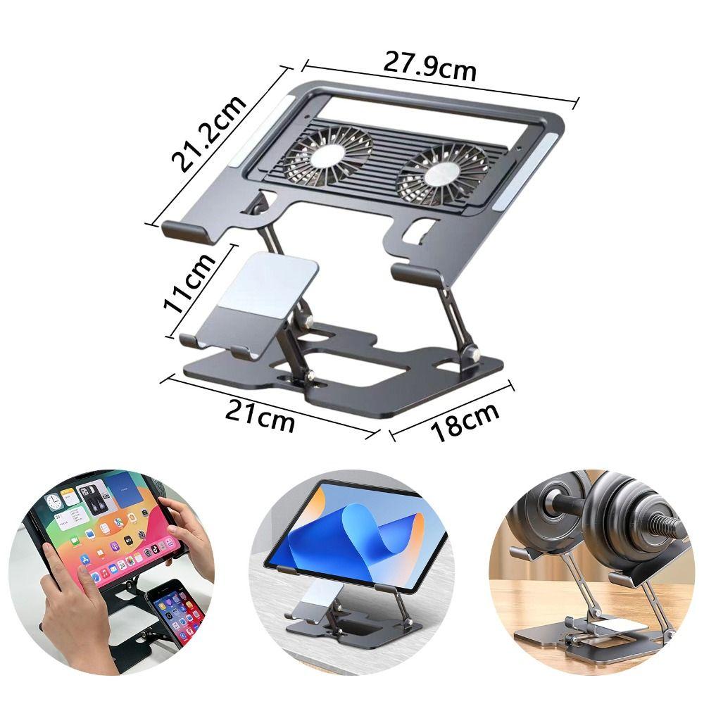 Foldable 2-in-1 Laptop Stand Vertical Cooling  Bracket High Quality Tablet Stand  Office
