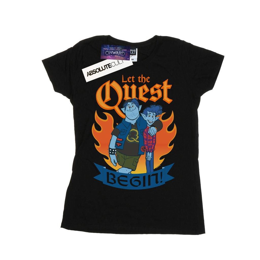Disney Womens/Ladies Onward Let The Quest Begin Cotton T-Shirt