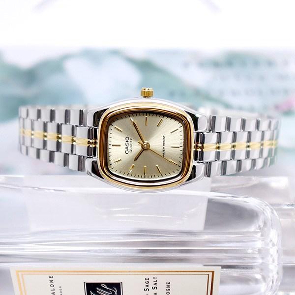 Casio Mineral Glass Square Round Classic Formal Watch 1169 Gold A