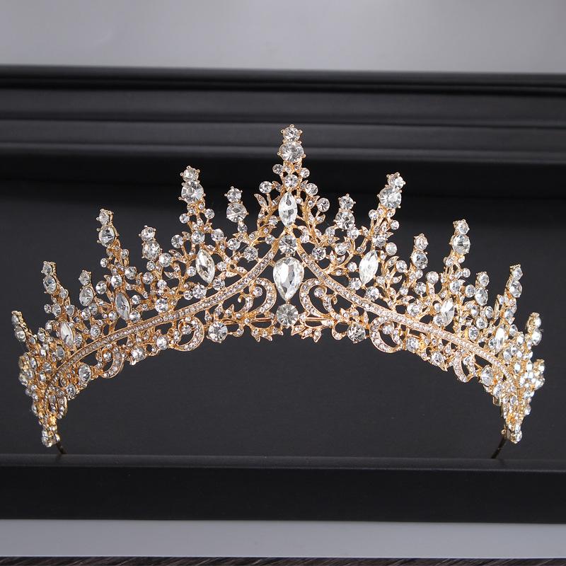 Crown Headdress Bridal Wedding Dress Accessories Birthday Party Photo Host Performance Crown Jewelry