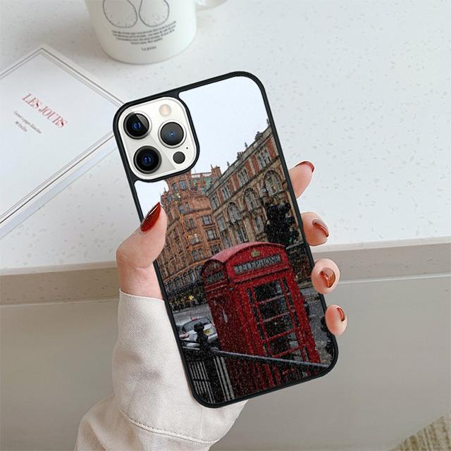 Telephone Box London Union Jack Phone Case For iPhone 17 Air 13 12 14 15 16 Cover For Apple Pro Max 6S Plus
