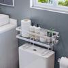 Bathroom Over The Toilet Storage Shelf Non-Punching Accessories Bathroom Supplies Multifunction E0B2