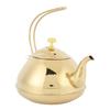Gold 1.5L Stainless Steel Teapot Brewing Tea Kettle with Strainer for Restaurant and Home
