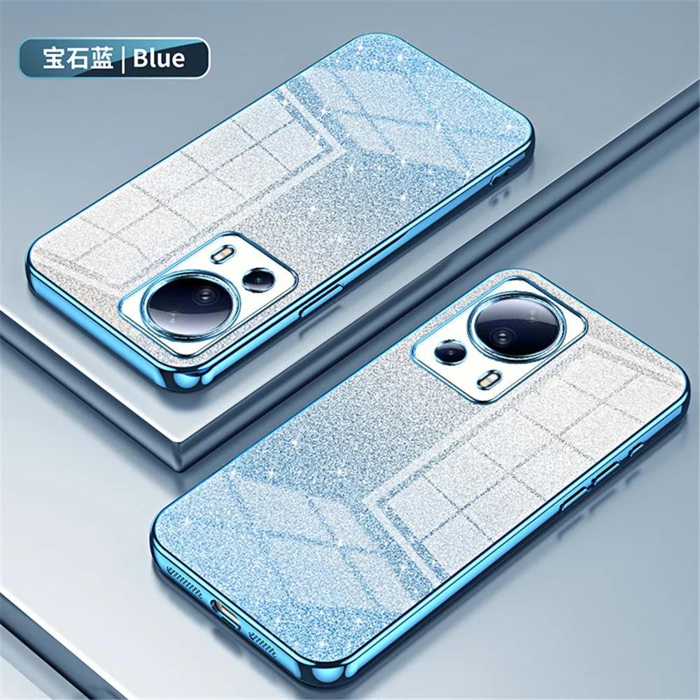 Роскошный блестящий чехол с градиентным покрытием для Xiaomi POCO X6 X5 X4 X3 Pro Mi 12 13 11 Lite 5G NE 11T 12T 13T 14 Pro, мягкий чехол