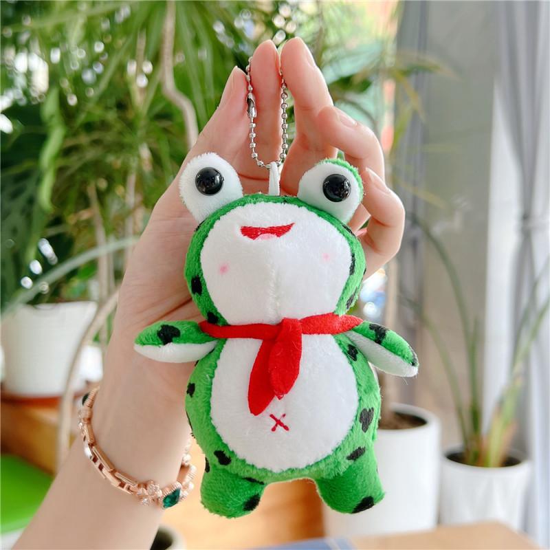 Adorable Long-legged Frog Plush Toy Keychain Soft And Cuddly Animal Accessory