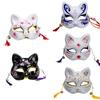Japanese Fox Mask Masquerade Halloween Festival Cosplay Prop Half Face Anime Demon Slayer Masquerade Dress Up Festival Prop
