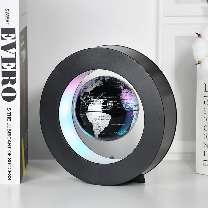 Светящийся русский магнитный левитационный глобус - креативный подарок и сувенир на выпускной