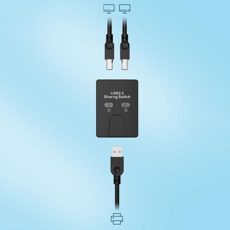 USB2.0 Хабы с ручным переключением Устройство для совместного использования принтера 2 в 1 Вход USB Селекторы KVM Хабы Адаптер