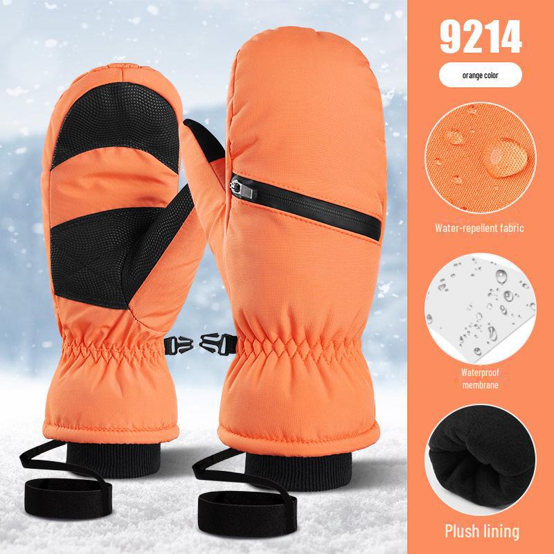 Waterproof Warm Ski Gloves for Men & Women - Winter Outdoor Mountaineering & Cold-Proof Gear