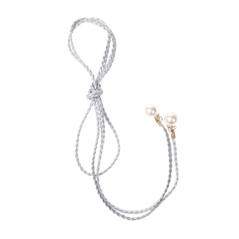 Ретро PU плетеный жемчужный пояс-цепочка на талию универсальный женский кожаный веревочный пояс на талию джинсы платья одежда аксессуары