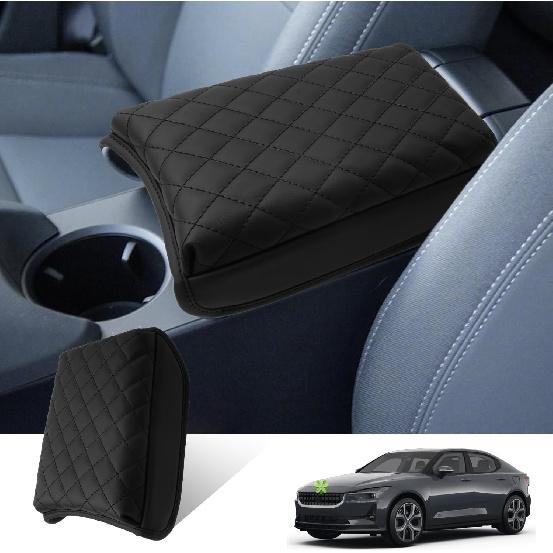 Ruiya Polestar 2 Armrest Cover 2021-2025 Polestar 2 Accessories Center Console Cover Auto Armrest Cover Protector Compatible with 2021 2022 2023 2024