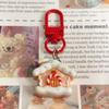Cute Cartoon Christmas Pendant Santa Claus Tree Snowman Keychain Car Key Ring Backpack Decoration Accessories Children Gifts