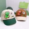 Adjustable Size Children Baseball Cap Dinosaur Baby Sun Hat Cartoon Dinosaur Cap  Sun Protection