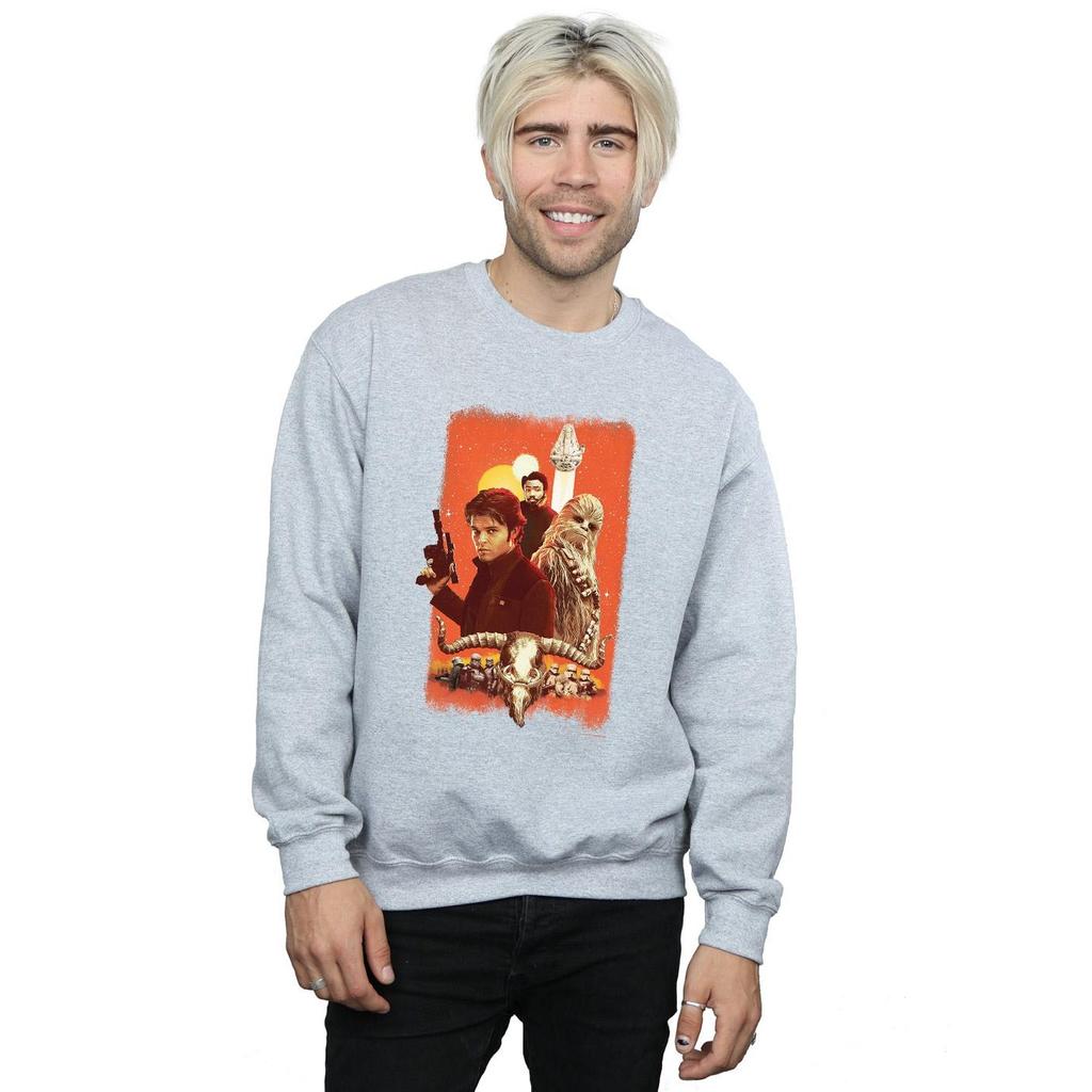 Star Wars Mens Solo Trio Paint Sweatshirt